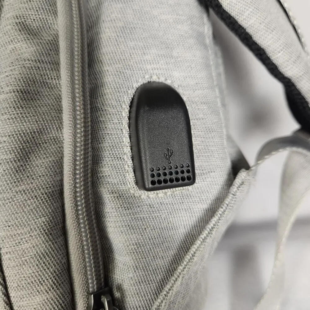 OSCAURT BACKPACK ANTI-THEFT TRAVEL BUSINESS SCHOOL USB CHARGING PORT 15.6 LAPTOP